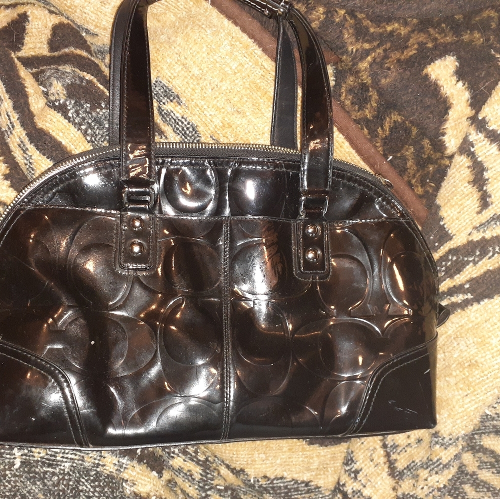 Black coach purse